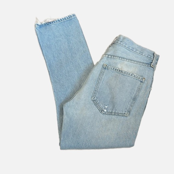 AGOLDE Riley High Rise Straight Crop Destroyed Jeans Size 29 - Picture 7 of 15
